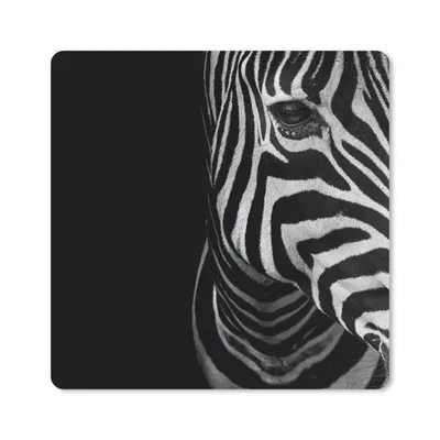 Produktbild von MuchoWow® Mauspad Mousepad Tiere - Zebra - Schwarz - Weiß 30x30 cm - Mousepads - Maus Mat - Pad - Mausunterlage - Gaming