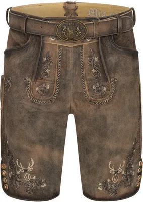 Produktbild von Lederhose kurz Edgar in Braun von Nübler Größe 50