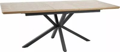 Productafbeelding van Eettafel Laguna, keukentafel, verkrijgbaar in de afmetingen 160-200 cm. Kleur naar keuze: Artisan eik / zwart