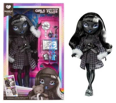 Produktbild von Rainbow High Shadow High Fashion Doll Girls' Night - Shanelle (black hair), Modepuppe, Weiblich, 4 Jahr(e), Junge/Mädchen, 260 mm, Schwarz