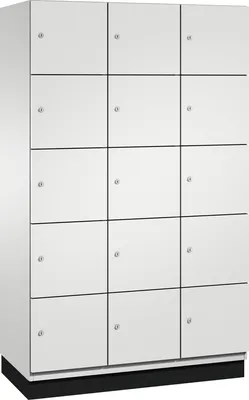 Produktbild von C+P Fächerschrank 4510432S10008 Sockel 15Fächer B1200mm lgr/lgr