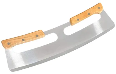 Pizzacutter XXL-Wiegemesser 35 cm Edelstahl Holzgriff