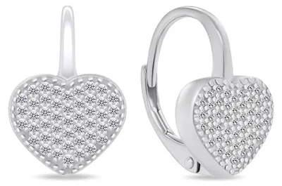 Immagine prodotto di Orecchini a cuore in argento LME251