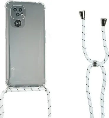 Zdjęcie produktu dla TPU-Hülle für Doro 8100 und 8200 transparent mit Band weiß weiß