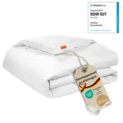 Image de couette extra chaude, 135 x 200 cm, 90% duvet / 10% plumes, couette, sleepling
