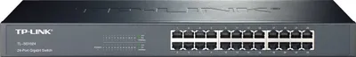 Zdjęcie produktu dla TP-Link TL-SG1024, Nie zarządzany, Gigabit Ethernet (10/100/1000), Pełny dupleks, Możliwości montowania w stelażu, 1U