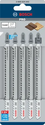 Produktbild von PRO Hardwood fast T344DF Stichsägeblatt, 152 mm, 5-tlg.