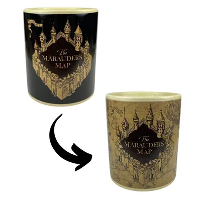 Obrázek produktu pro Hrnek na kávu Harry Potter Marauders Map s tepelným efektem