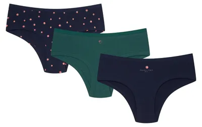 Imagen del producto de Pantaletas de mujer, pack de 3 unidades, marca Henderson, corte clásico, varios colores