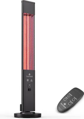 Produktbild von blumfeldt Infrarotheizung Standgerät, 3000W Elektroheizung, Indoor/Outdoor Infrarotheizung für Zuhause & Terrasse, IR mit Kippschutz & Fernbedienung, Effiziente IP65 Elektro-Heizung, Terrassenheizung