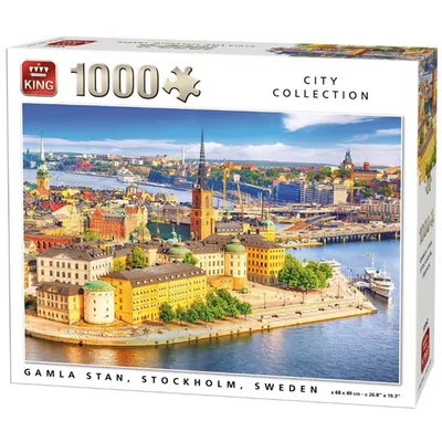 Obrázek produktu pro Puzzle Gamla Stan, Stockholm 1 000 dílků.