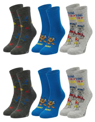 Produktbild von Paw Patrol Kinder Jungen Socken Set 6 Paar, Größe:23-26