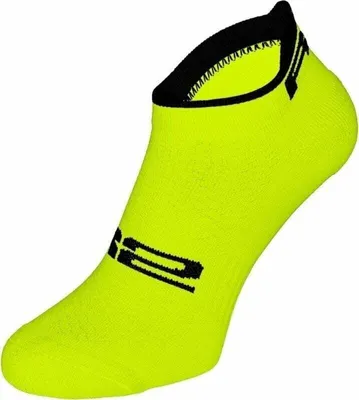 Produktbild von R2 Tour Bike Socks Neon Yellow/Black M Fahrradsocken