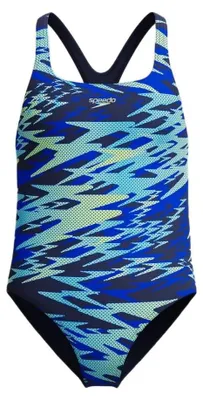 Produktbild von Speedo Hyperboom Print Medalist Badeanzug Blau 12 Years Mädchen Blau 12 Years