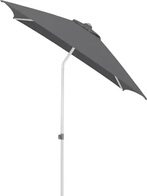 Obrázok produktu pre KETTLER Easy Push slnečník 200 x 200 cm, UPF 50+, strieborný/antracitový, hliník/polyester sPolyuretánpovrchovou úpravou