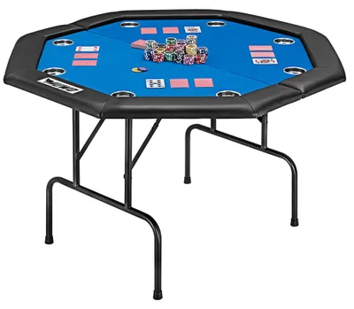Produktbild von Einheitsgröße MW-386|MUWO klappbarer Pokertisch für 8 Spieler blau