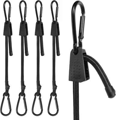 Produktbild von Gepäckgummi 100 cm, 4 Stücke, mit Haken, verstellbar, für Gepäck