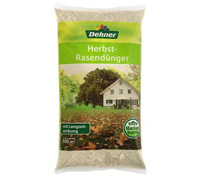 Produktbild von Dehner Herbstrasendünger mit Langzeitwirkung, 10 kg, für ca. 300 qm