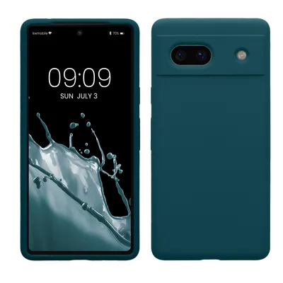 Produktbild von kwmobile Handyhülle für Google Pixel 7a Hülle, für Pixel 7a Case - Hülle Silikon - kabelloses Laden - Petrol matt