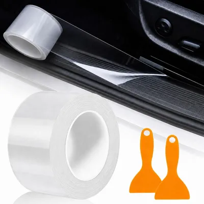 Imagen del producto de Película protectora transparente, de plástico, de 5 cm x 10 m, para automóviles