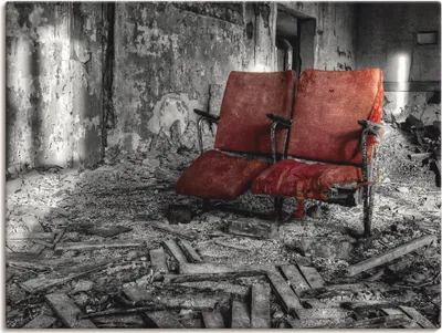 Produktbild von ARTland Leinwandbild Lost Place - Zusammen Größe: 40x30 cm