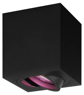 Produktbild von Ledvion LED Aufbauspot Schwarz Quadratisch 4.9W RGB smart dimmbar