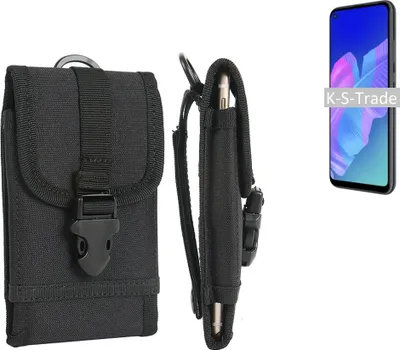 Produktbild von K-S-Trade Holster Handy Hülle kompatibel mit Huawei P40 lite E Holster Handytasche Gürtel Tasche Schutz Hülle Robust Outdoor schwarz