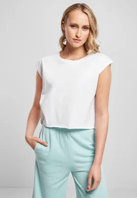 Image de Urban Classics Ladies Organic Short Tee blanc - XL