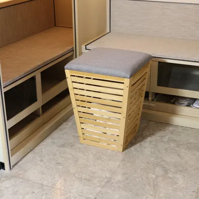 Produktbild von Trendstabil Wäschekorb aus Bambus 55 L