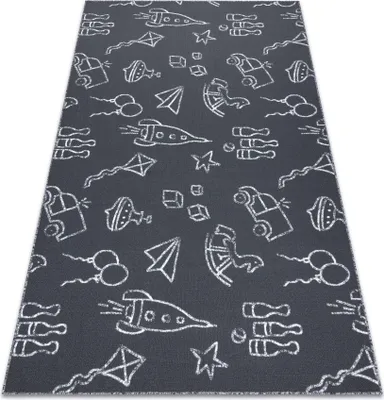 Produktbild von Teppich für Kinder TOYS Spielzeuge, Spiel -  grau Grau 100x300 cm