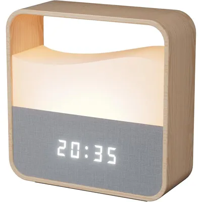 Produktbild von LED Wecker digital, leise Tischuhr mit Nachtlicht, 2 Weckzeiten, Snooze, 3 Lautstufen, USB-C Akku, dimmbar, für Schlafzimmer
