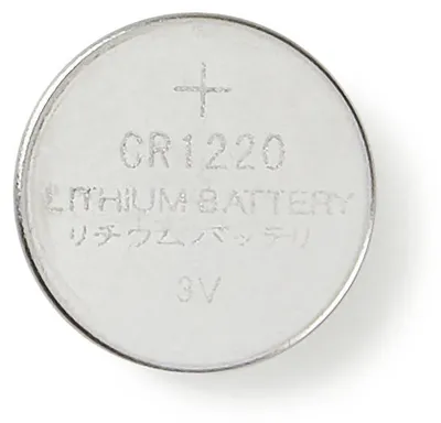 Immagine prodotto di Batteria a bottone al litio CR1220 | 3 V DC | 5-Blister | Argento