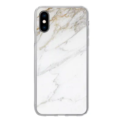 Produktbild von MuchoWow® Handyhülle Schutzhülle Hülle für iPhone X Marmor - Stein - Weiß - Gold - Marmoroptik - Stein - Luxus Silikon Softcase Handy Hülle - Handyhülle