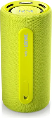 Produktbild von Loewe We. HEAR pro neon, gelb, Bluetooth Lautsprecher, Kooperation mit Kylian Mbappé, 100 W, Wasserresistent IPX6, Tragbar, 24h Akku, Powerbank, 100W
