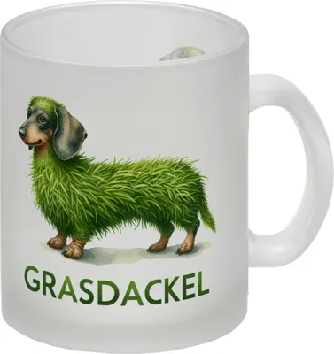 Produktbild von Grasdackel schwäbischer Dialekt Glas Tasse