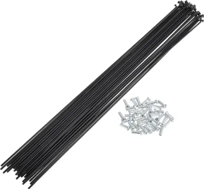 Produktbild von 36 Set 14G Fahrradspeichen 295mm Fahrradrad Speichen Kohlenstoffstahl Schwarz