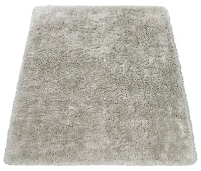 Produktbild von Hochflor Teppich Wohnzimmer Shaggy Pastell Einfarbig Weich Flauschig Grau Grösse 120x170 cm