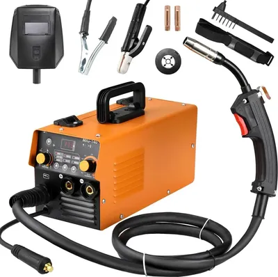 Produktbild von MIG Schweißgerät - MIG 140A - Inverter ohne Gas - Fülldraht mit automatischer Drahtzufuhr - 50–120A einstellbarer Strom - Tragbar - EU-Stecker