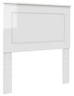 Obrázek produktu pro vidaXL Čelo postele Lesklá bílá 100 cm Dřevěný materiál