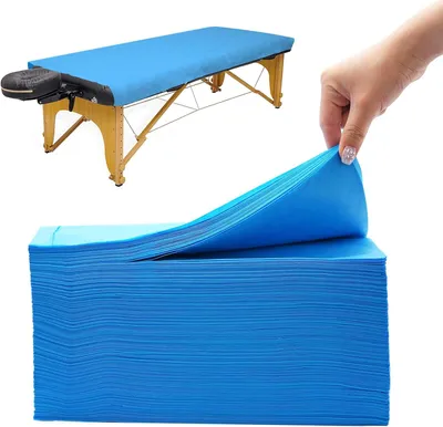 Productafbeelding van 100PCS Disposable Sheets for Massage Chairs, Ultra Soft Disposable Massage Table Bed Sheet, Disposable Massage Chair Cushion for Beauty Salon Spa