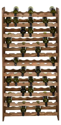 Image de Étagère en bois pour 77 bouteilles, avec étagères réglables