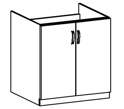 Produktbild von Unterschrank Waschbecken Küchen Schränke Möbel Einrichtung Küche Regale Schrank
