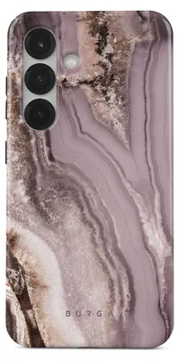 Imagen del producto de Funda protectora para la parte trasera del Samsung Galaxy S25, modelo Burga Tough, color beige dorado