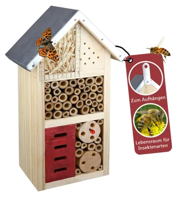 Produktbild von Kompaktes Insektenhotel für Bienen und Marienkäfer