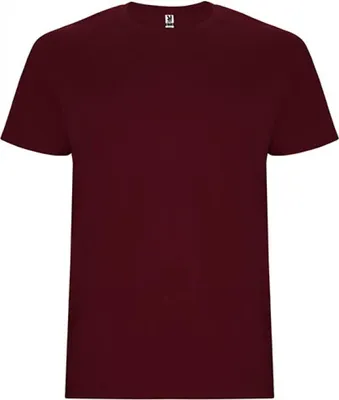 Produktbild von Roly CA6681 | Stafford T-Shirt - Doppellagiger Rundhalskragen - Farbe: Garnet Red 57 - Größe: 3XL