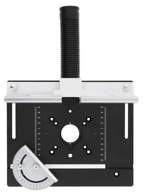 Productafbeelding van Routertafel inlegplaat, duurzame aluminiumlegering, verbeterde precisie, zwart