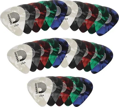 Productafbeelding van Assortiment van Parelmoer Gitaar Plectrums - 25 stuks, Medium