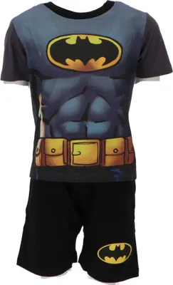 Produktbild von Warner Bros. Shortama aus Baumwolle Schlafanzug kurzer Pyjama Homewear für Kinder 3 Jahre Batman
