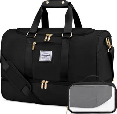 Obrázok produktu pre Športová taška LOVEVOOK 50L Weekender Dámska cestovná taška Black