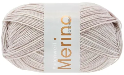 Produktbild von Lana Grossa MEILENWEIT 100 g Merino Extrafine weiche Merino-Sockenwolle 420 m Farbe 2462 - Lichtgrau